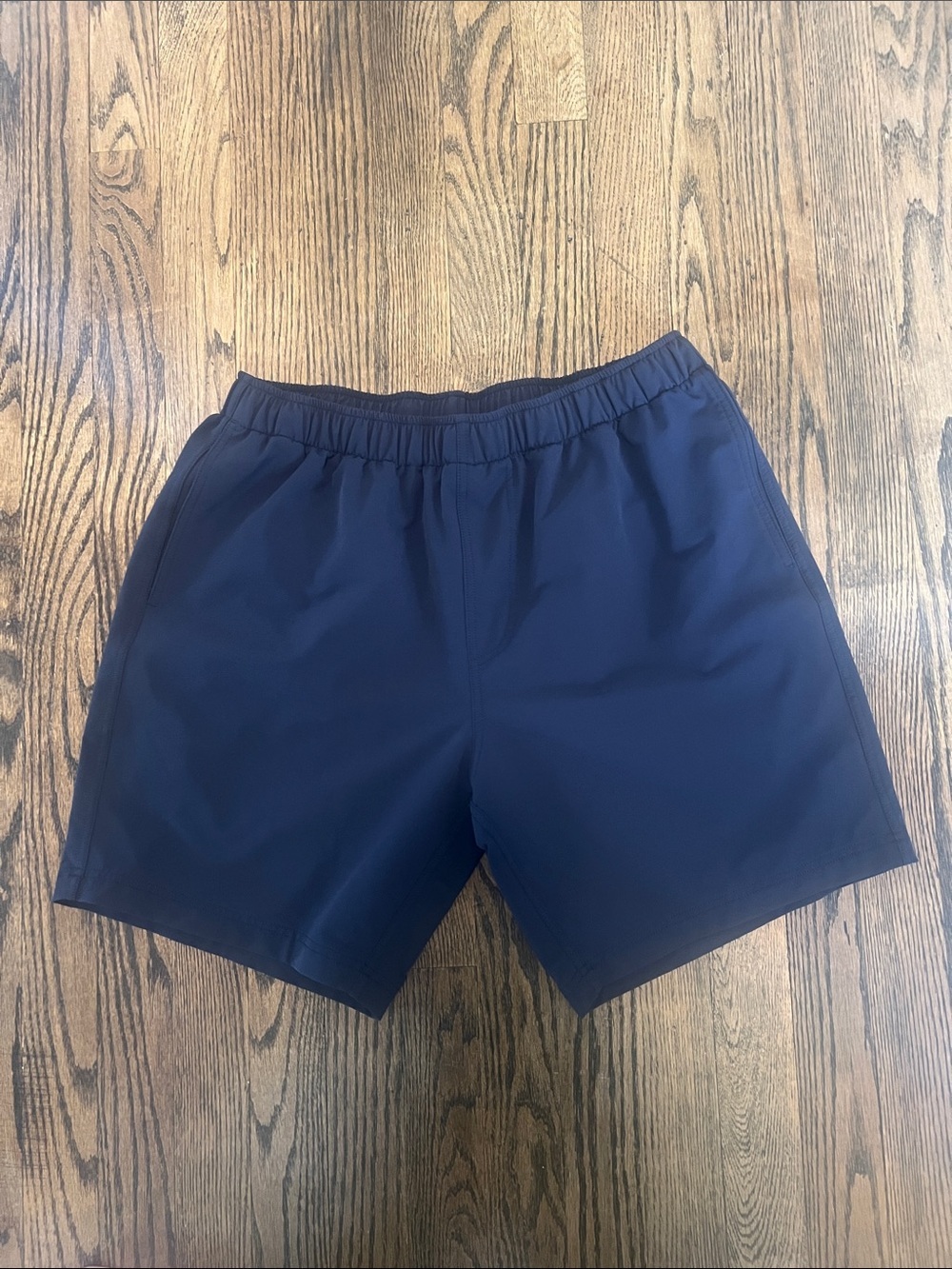 Olivers Navy Athletic Shorts with Yellow Logo